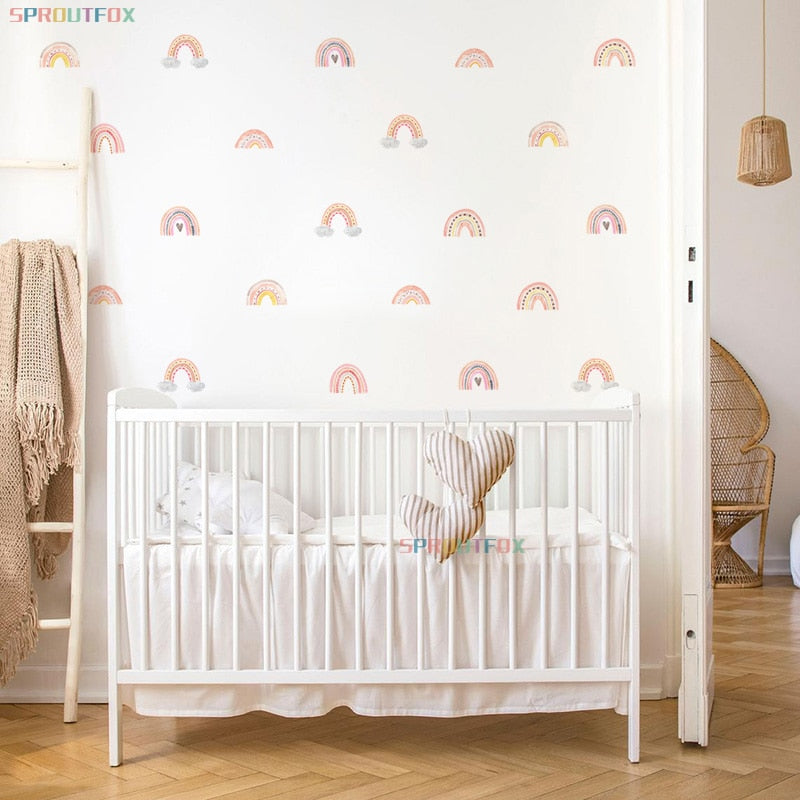Bohemian Rainbow Wall Stickers - Removable
