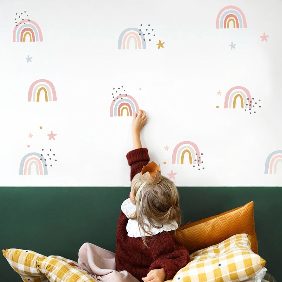 Bohemian Rainbow Wall Stickers - Removable