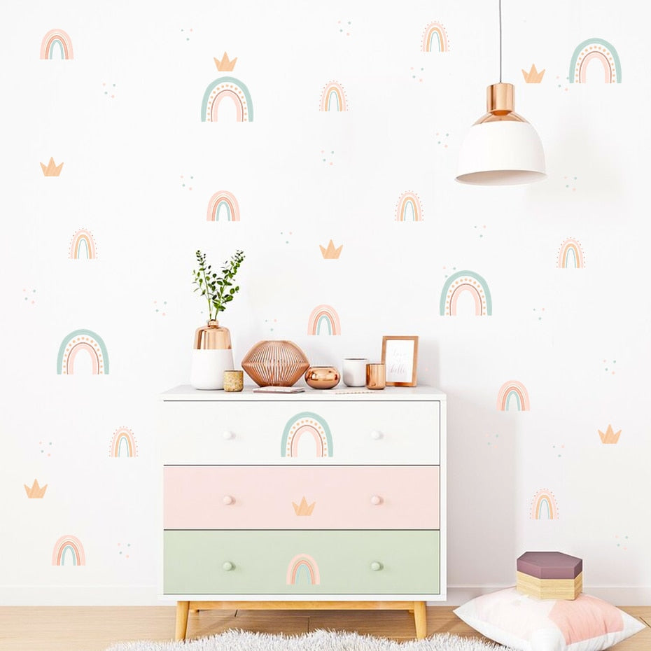 Bohemian Rainbow Wall Stickers - Removable