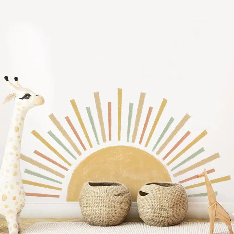 Boho Sun Wallpaper Kids Wall Sticker