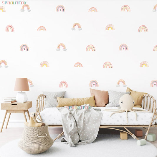 Bohemian Rainbow Wall Stickers - Removable